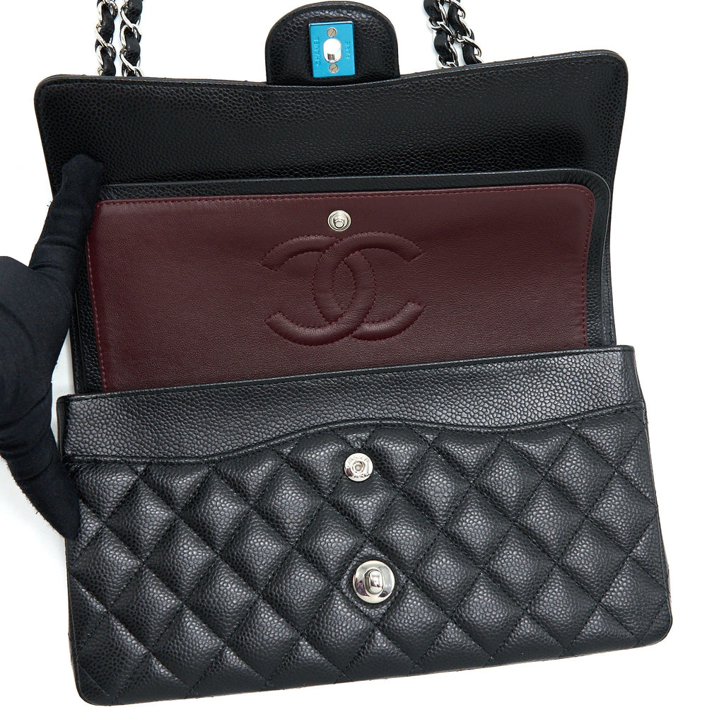 Chanel Classic Double Flap Bag Caviar Black