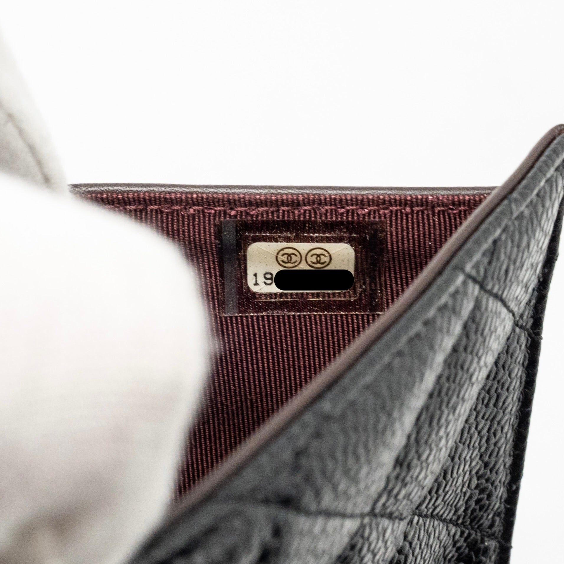 Chanel Classic CC Flap Long Wallet Caviar Black