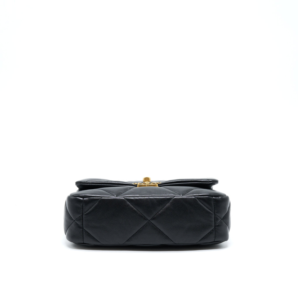 Chanel Small 19 Bag Lambskin Black With Multicolour Hardware