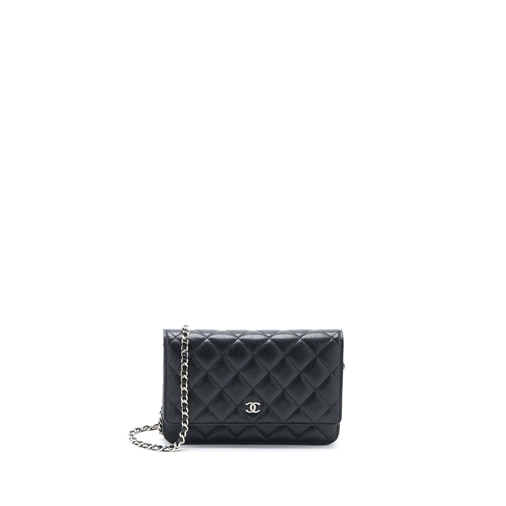 Chanel Classic Wallet on Chain Caviar Black  (Microchip)