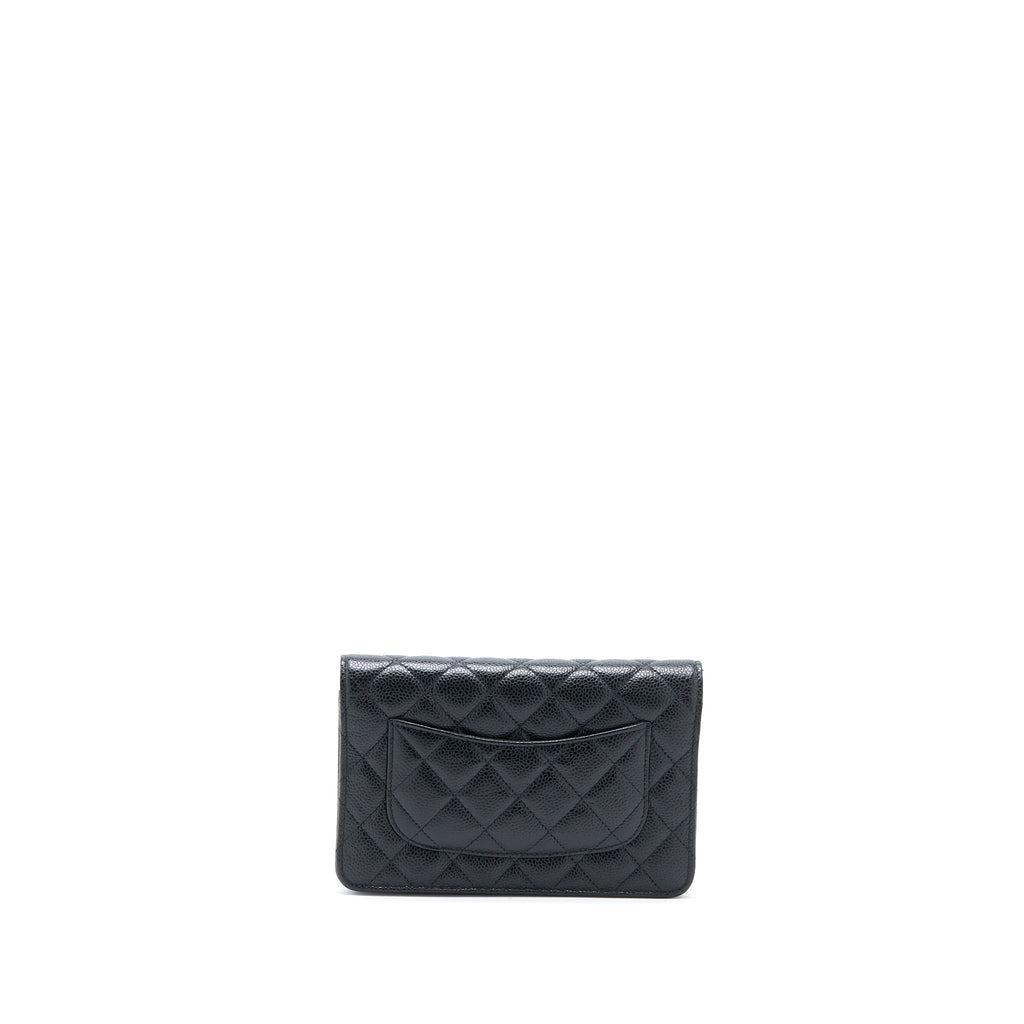 Chanel Classic Wallet on Chain Caviar Black  (Microchip)