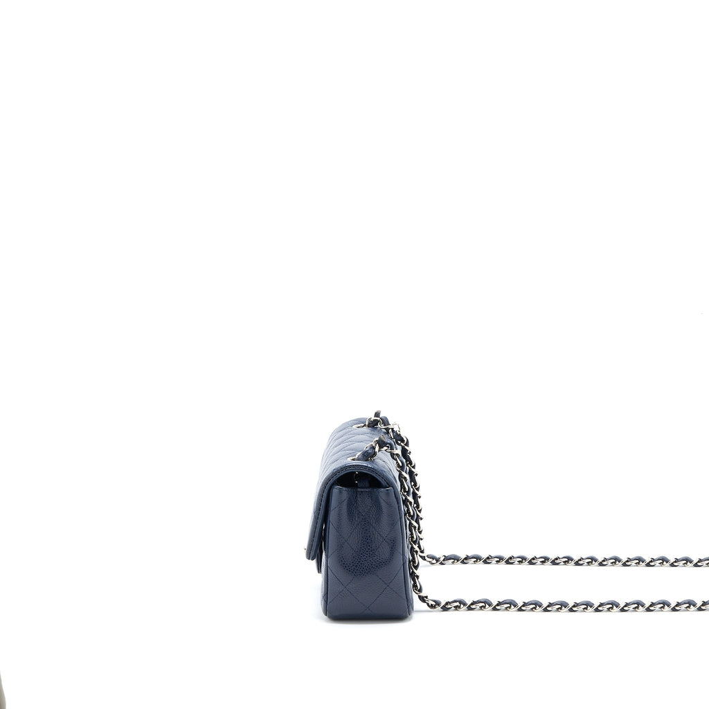 Chanel Classic Mini Rectangular Flap Bag Caviar Navy