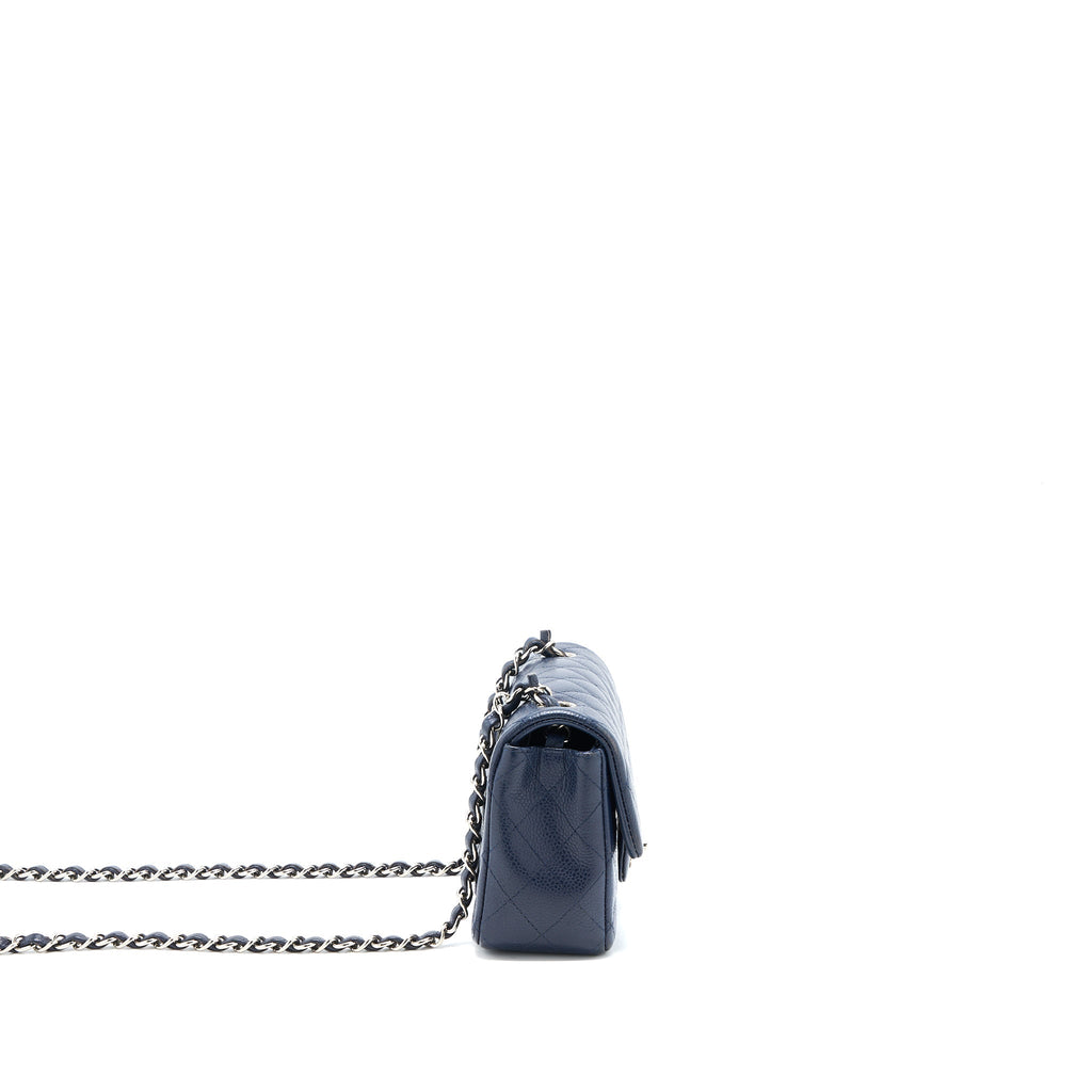 Chanel Classic Mini Rectangular Flap Bag Caviar Navy