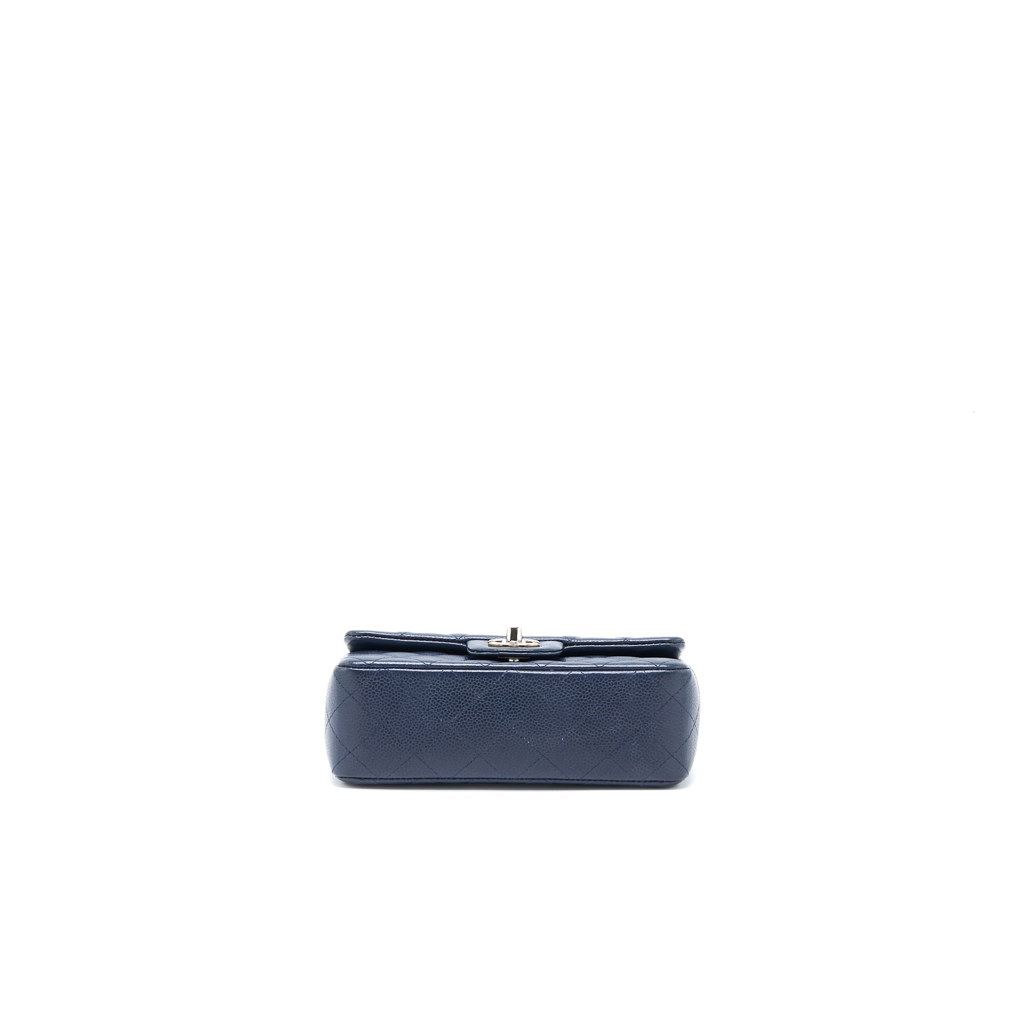 Chanel Classic Mini Rectangular Flap Bag Caviar Navy
