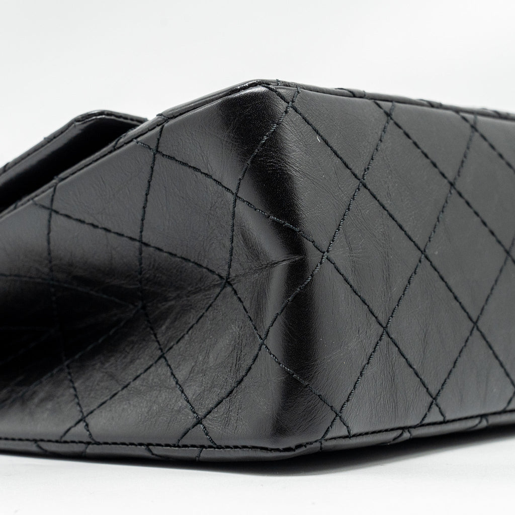 Chanel Large 2.55 Reissue Flap Bag Aged Calfskin Black