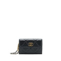 Chanel 19 Clutch lambskin black