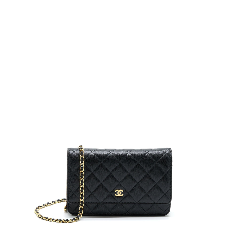 Chanel Classic Wallet On Chain Caviar Black