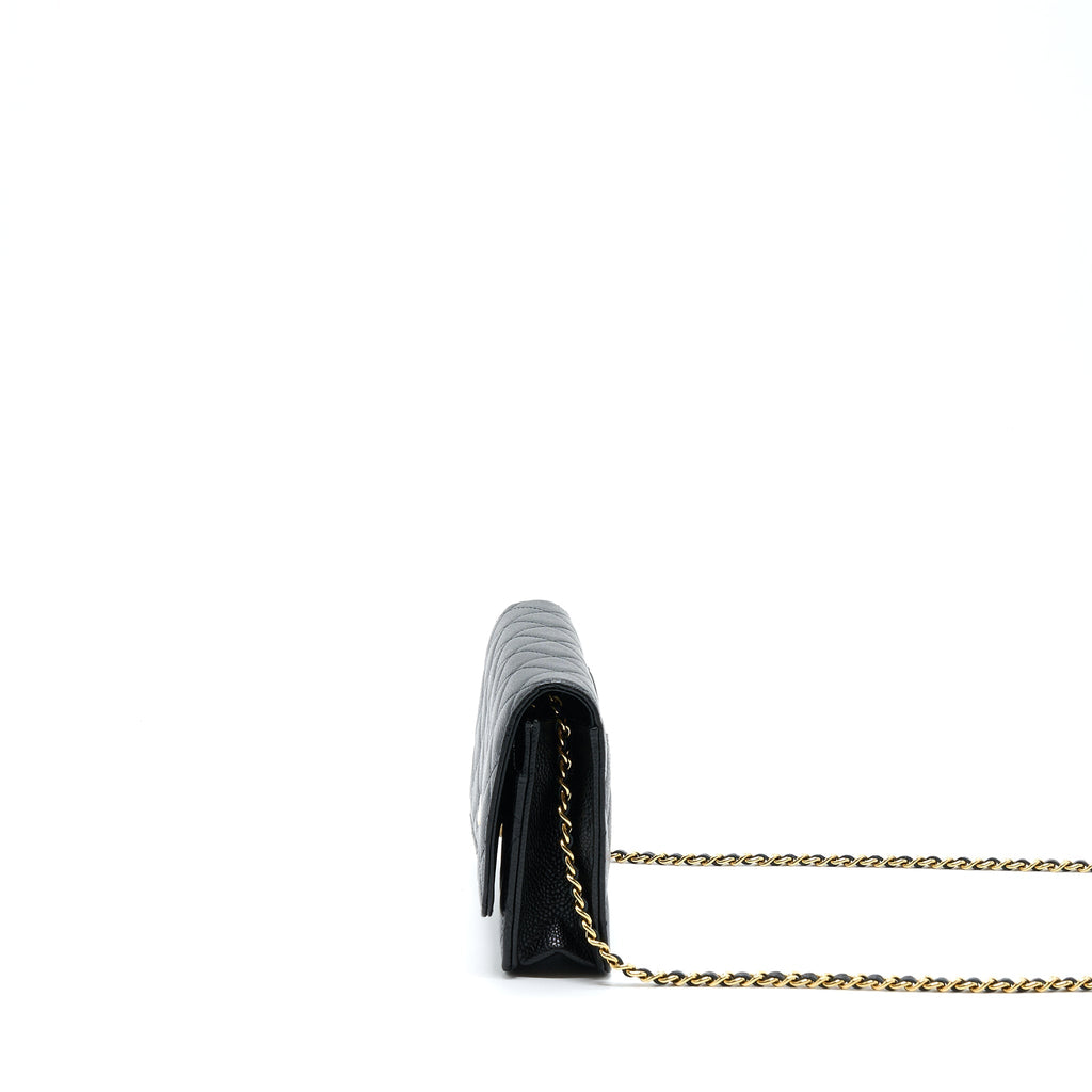 Chanel Classic Wallet On Chain Caviar Black
