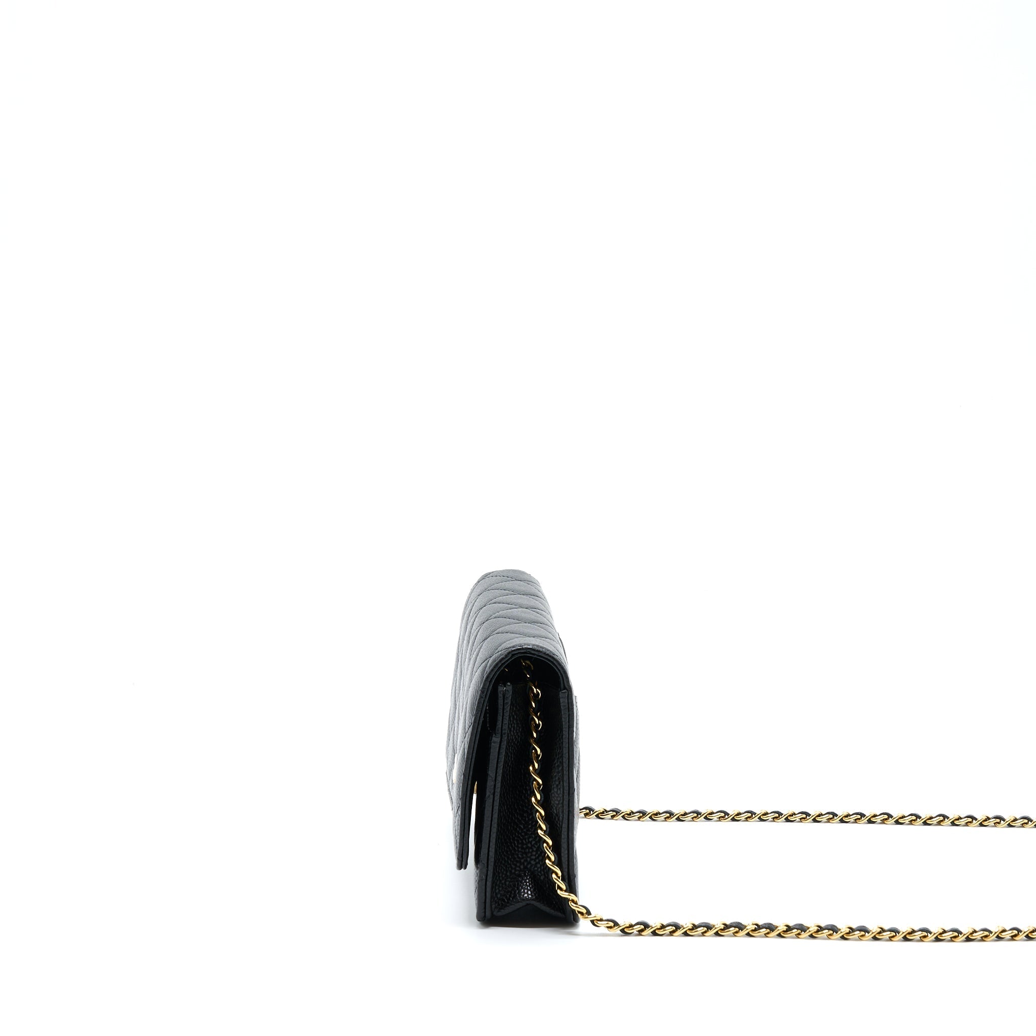 Chanel Classic Wallet On Chain Caviar Black