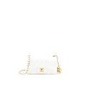 Chanel Pearl Crush Mini Rectangular Flap Bag Lambskin White