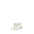 Chanel 23C Pearl Crush Mini Vanity with Chain Lambskin White L (Microchip)