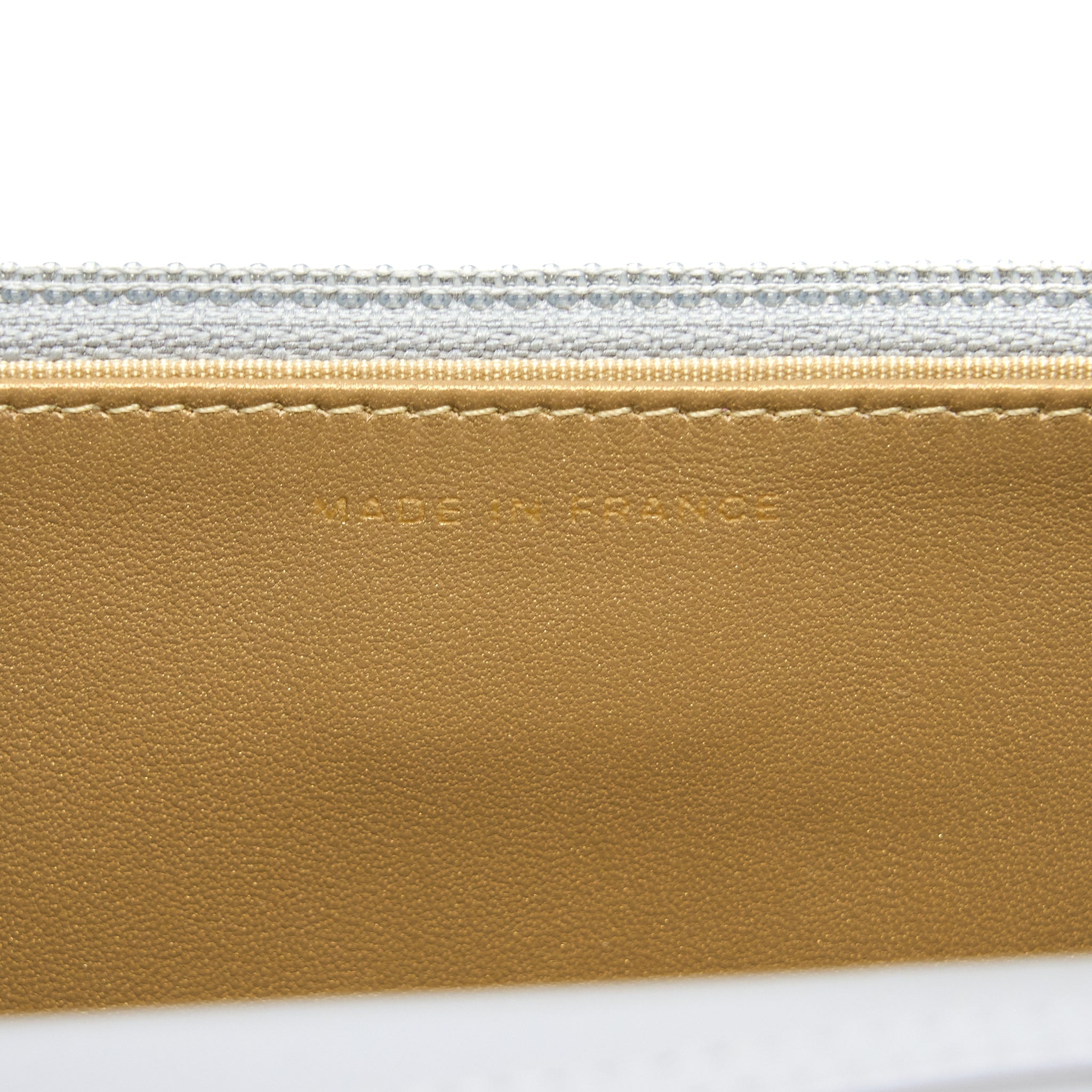 Chanel Pearl Crush Wallet on Chain Lambskin Light Grey  (Microchip)