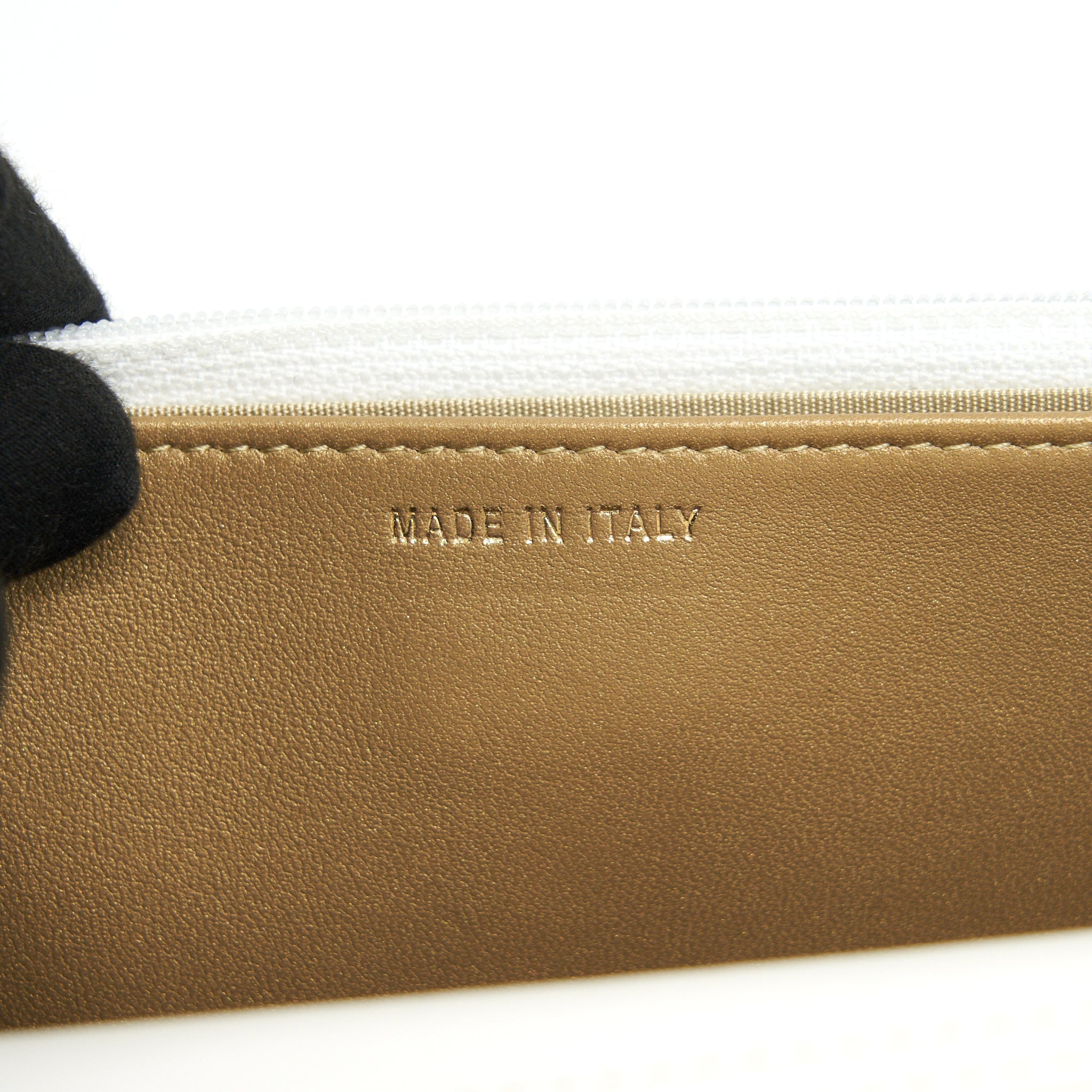 Chanel Pearl Crush Wallet On Chain Lambskin White