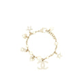 Chanel Heart/Pearl/Crystal Drop Bracelet L