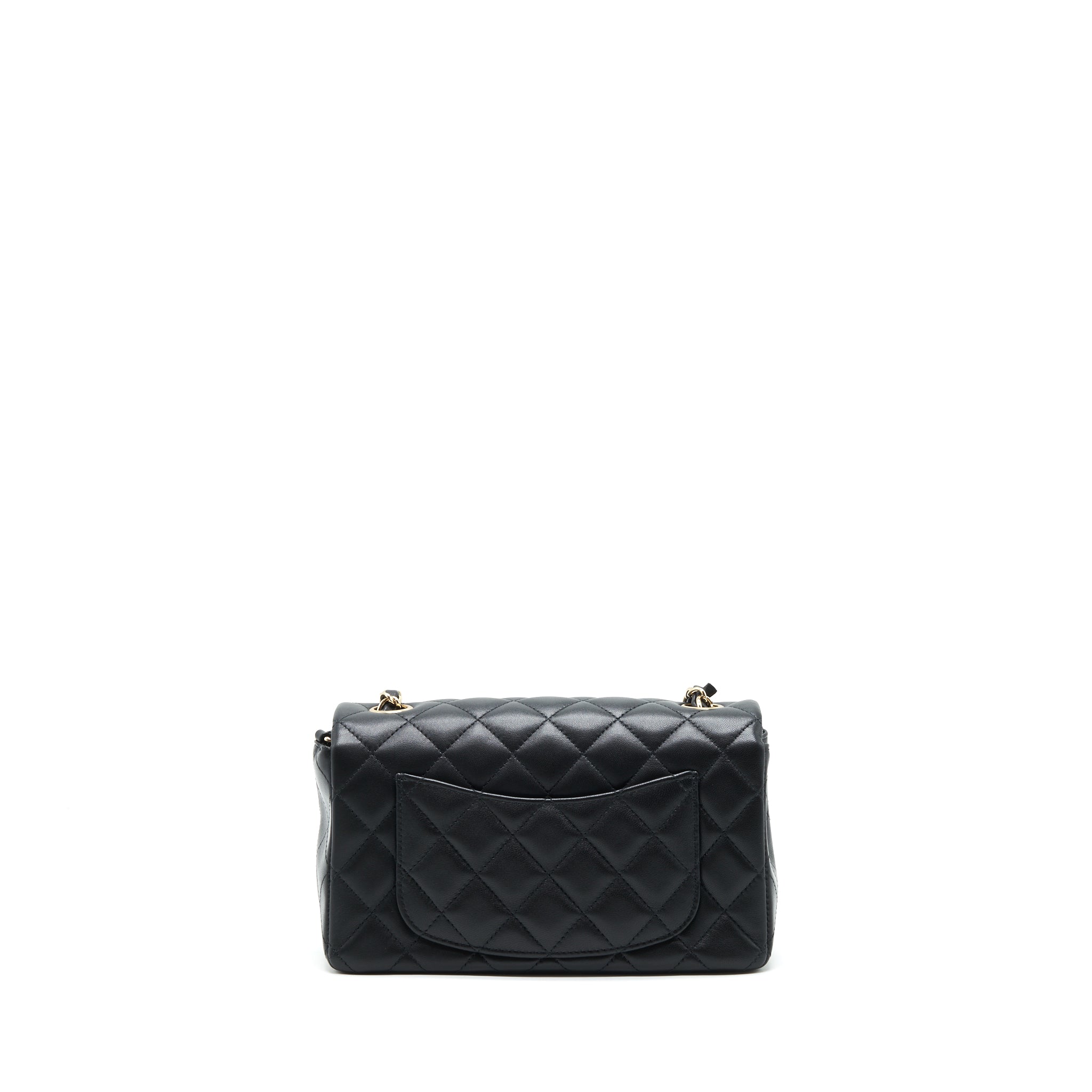 Chanel mini Rectangular Flap Bag Lambskin black L