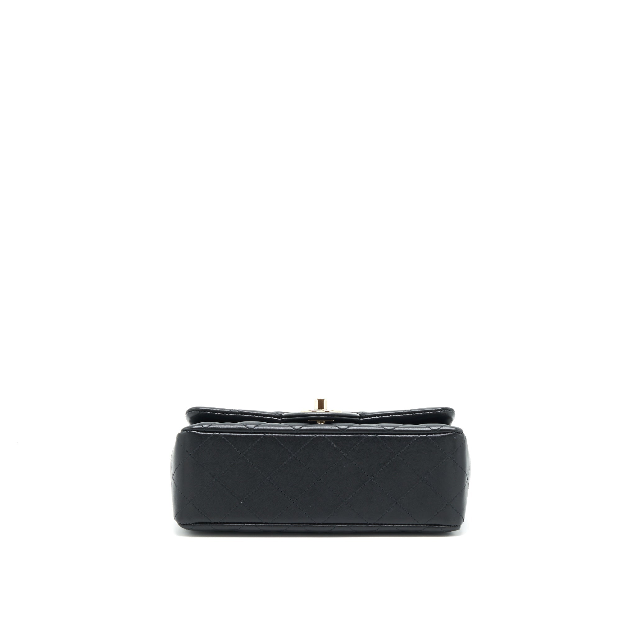 Chanel mini Rectangular Flap Bag Lambskin black L