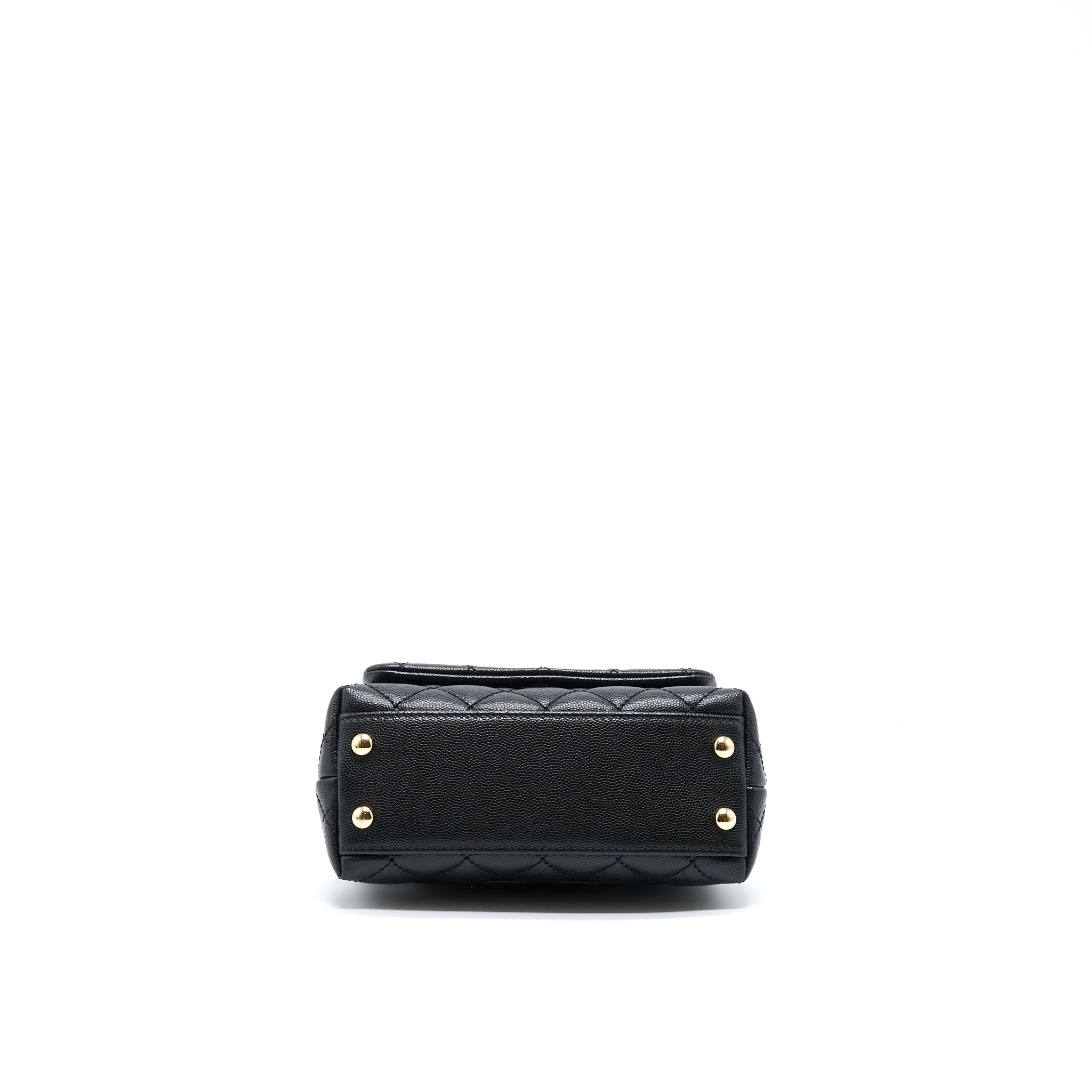Chanel Mini Coco Handle Caviar Black L