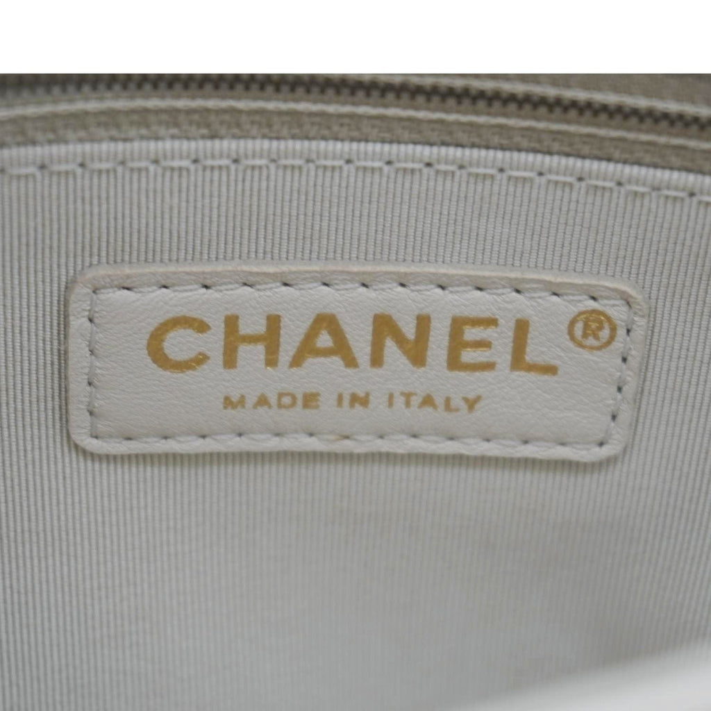 CHANEL Citizen Chic Flap Medium Quilted Leather Crossbody Bag White