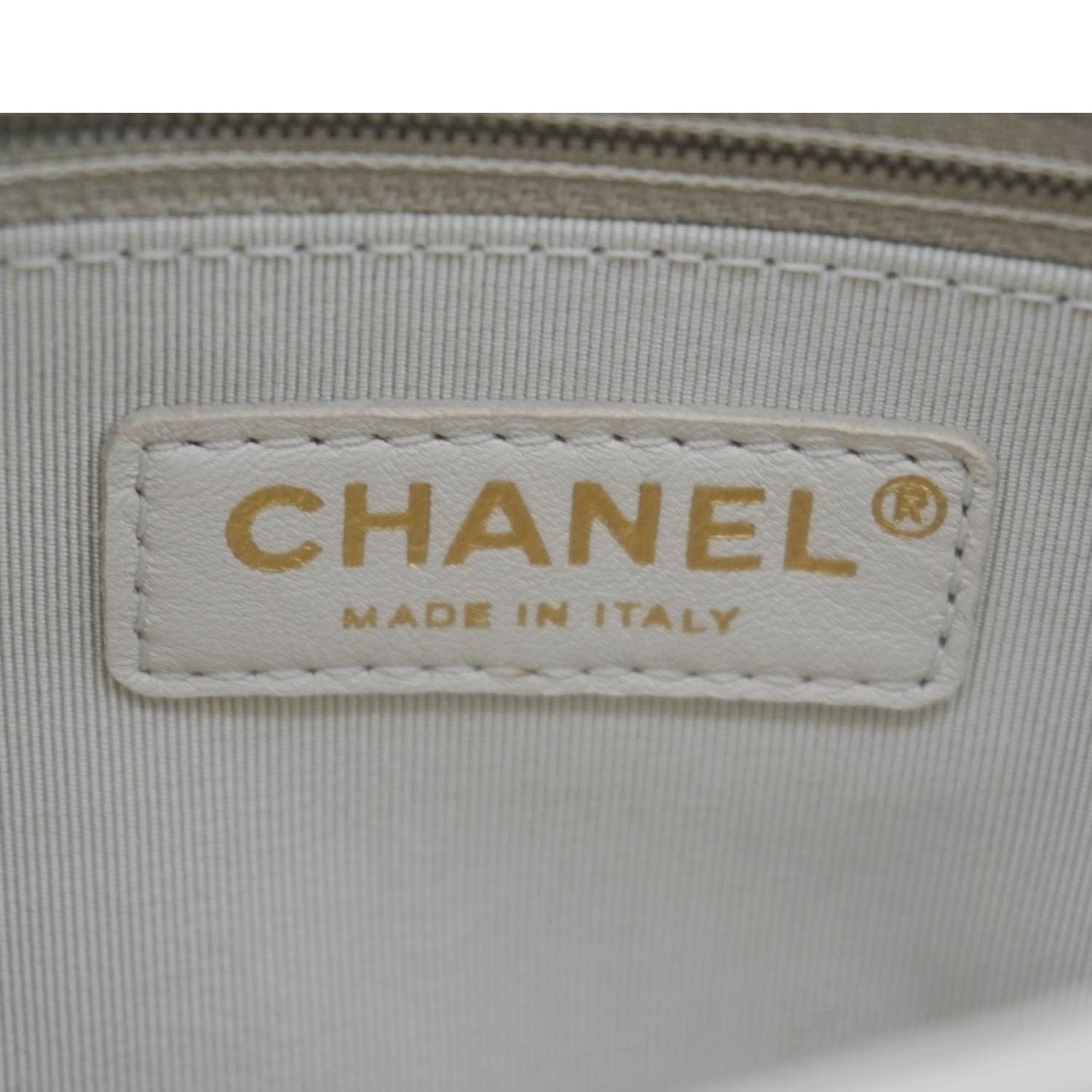 CHANEL Citizen Chic Flap Medium Quilted Leather Crossbody Bag White