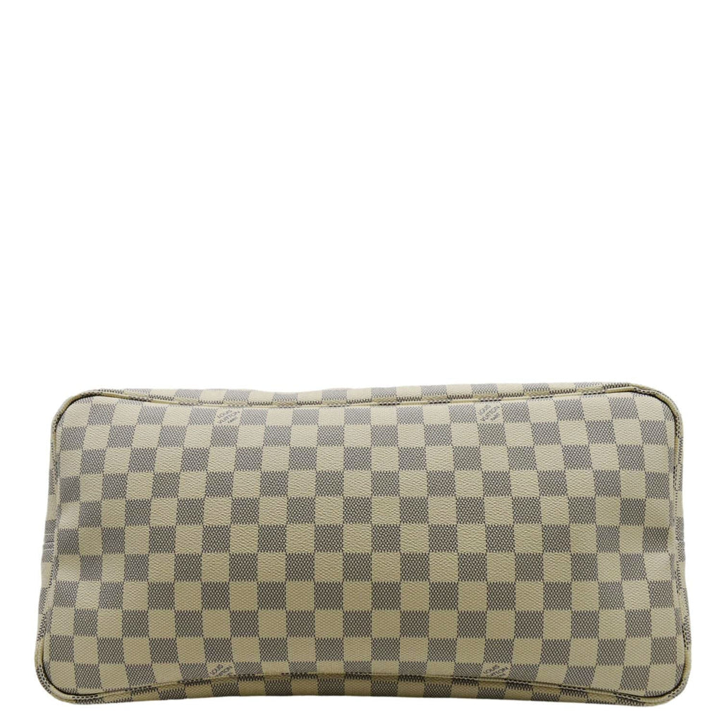 LOUIS VUITTON Neverfull GM Damier Azur Tote Shoulder Bag Rose Ballerine