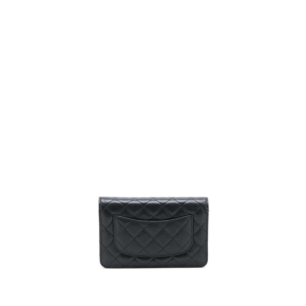 Chanel Classic Wallet On Chain Caviar Black  (Microchip)
