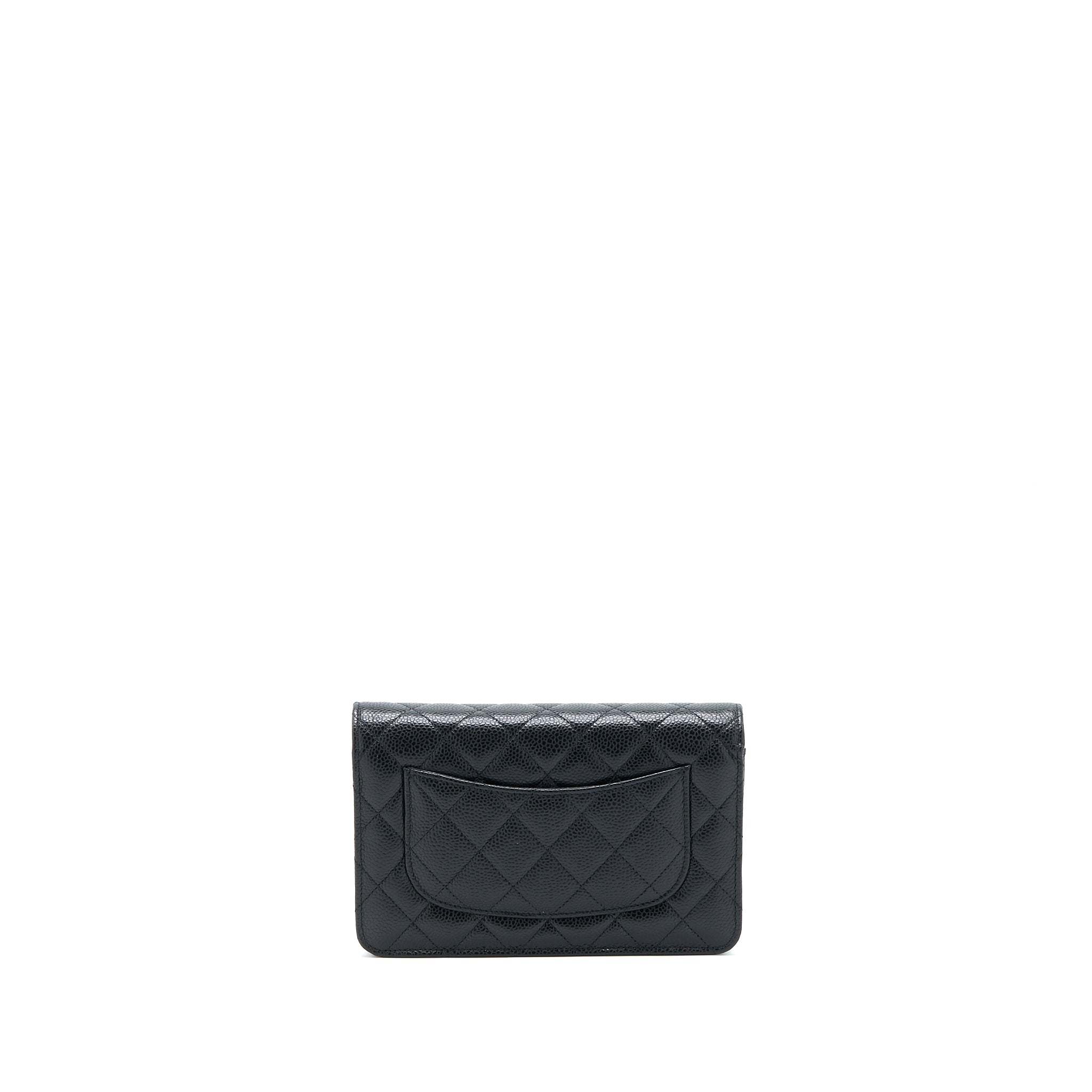 Chanel Classic Wallet On Chain Caviar Black  (Microchip)