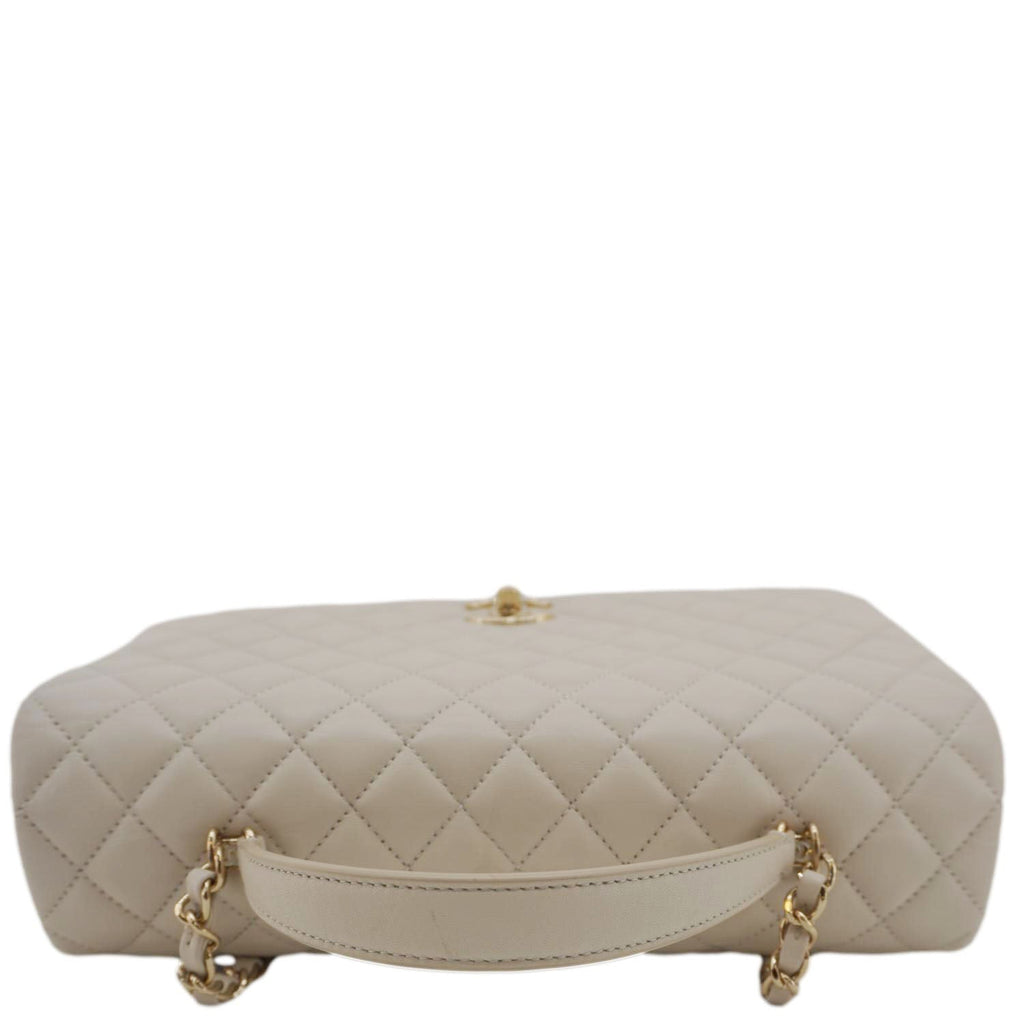 CHANEL Citizen Chic Flap Medium Quilted Leather Crossbody Bag White