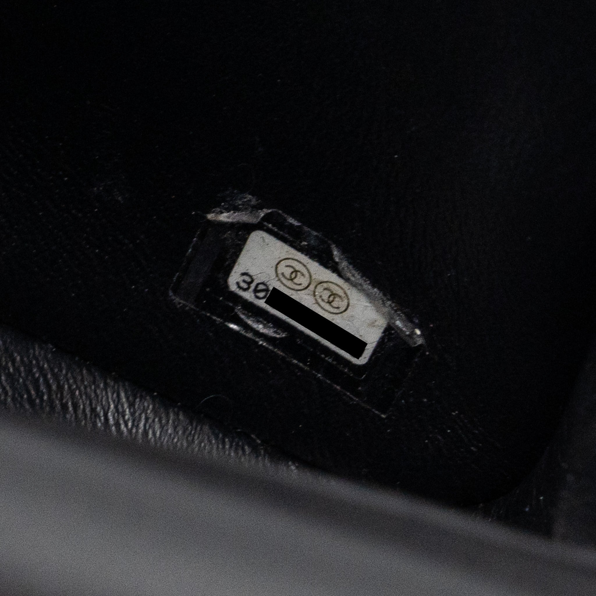 chanel mini square flap bag lambskin black