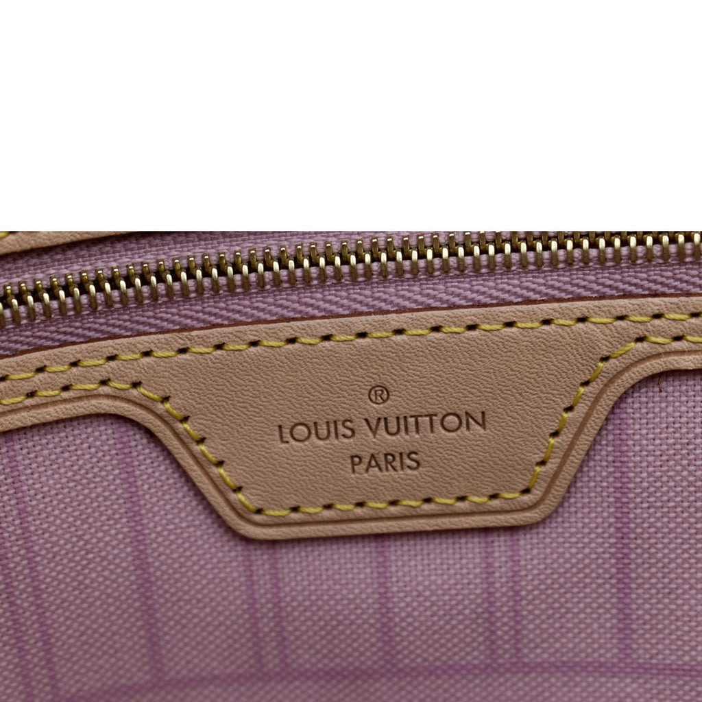 LOUIS VUITTON Neverfull GM Damier Azur Tote Shoulder Bag White