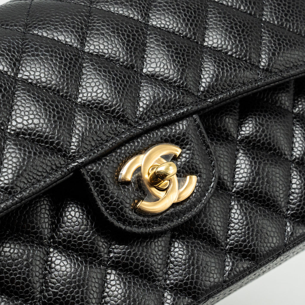 Chanel Small Classic Double Flap Bag Caviar Black