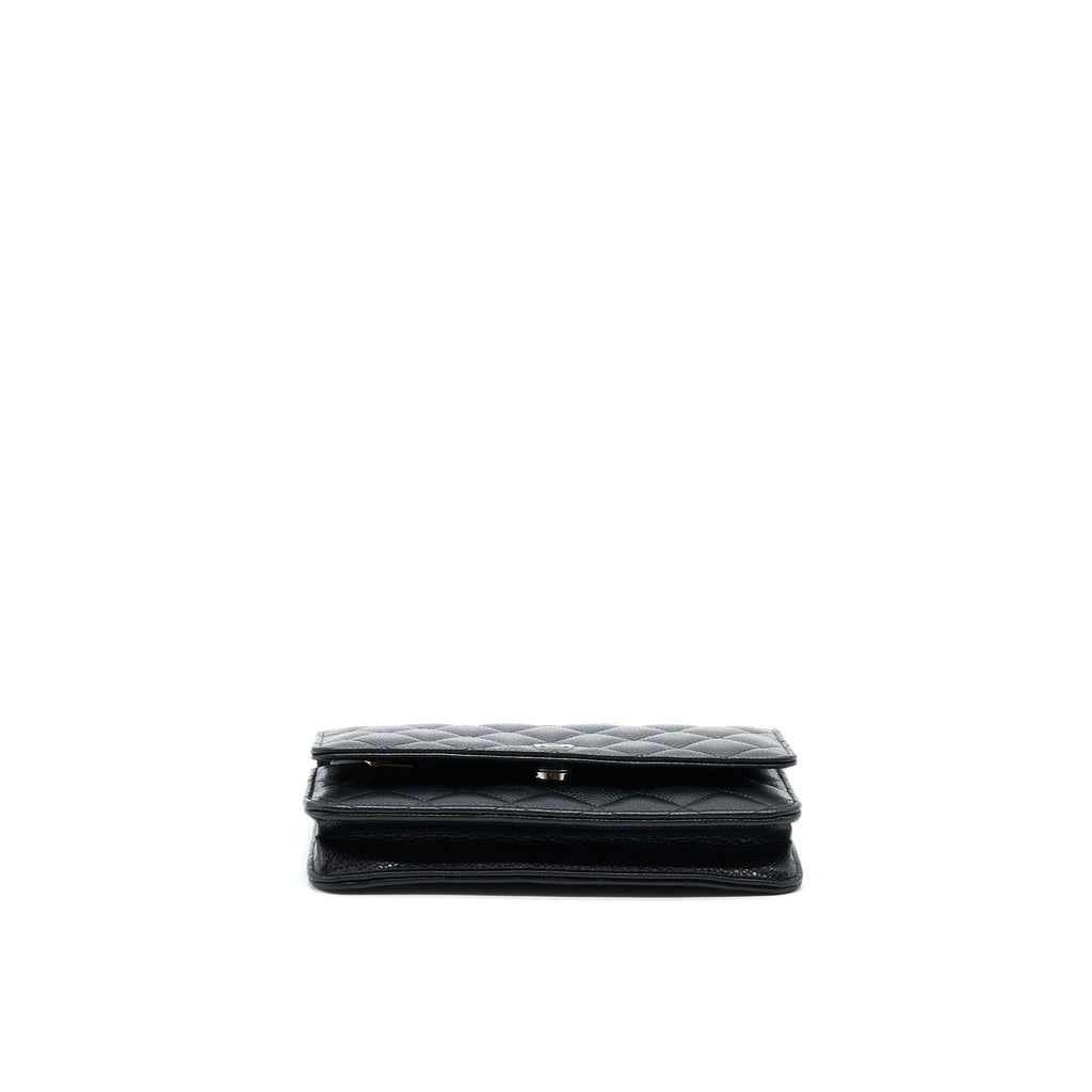 Chanel Classic Wallet On Chain Caviar Black