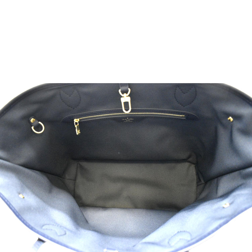 LOUIS VUITTON Neverfull MM Autres Toiles Monogram Canvas Tote Bag Metallic Chrome