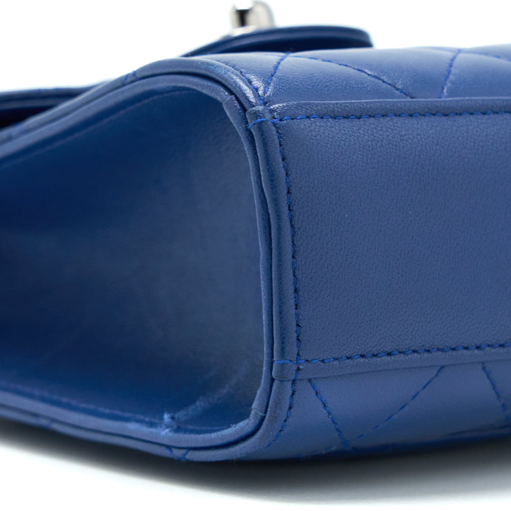 Chanel Flap Phone Case Lambskin Blue