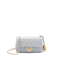 Chanel 21B Pearl Crush Mini Rectangular Flap Bag Lambskin Grey