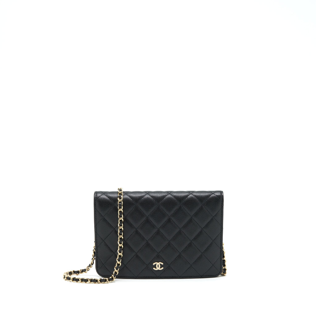 Chanel 2 In 1 Wallet On Chain Caviar Black