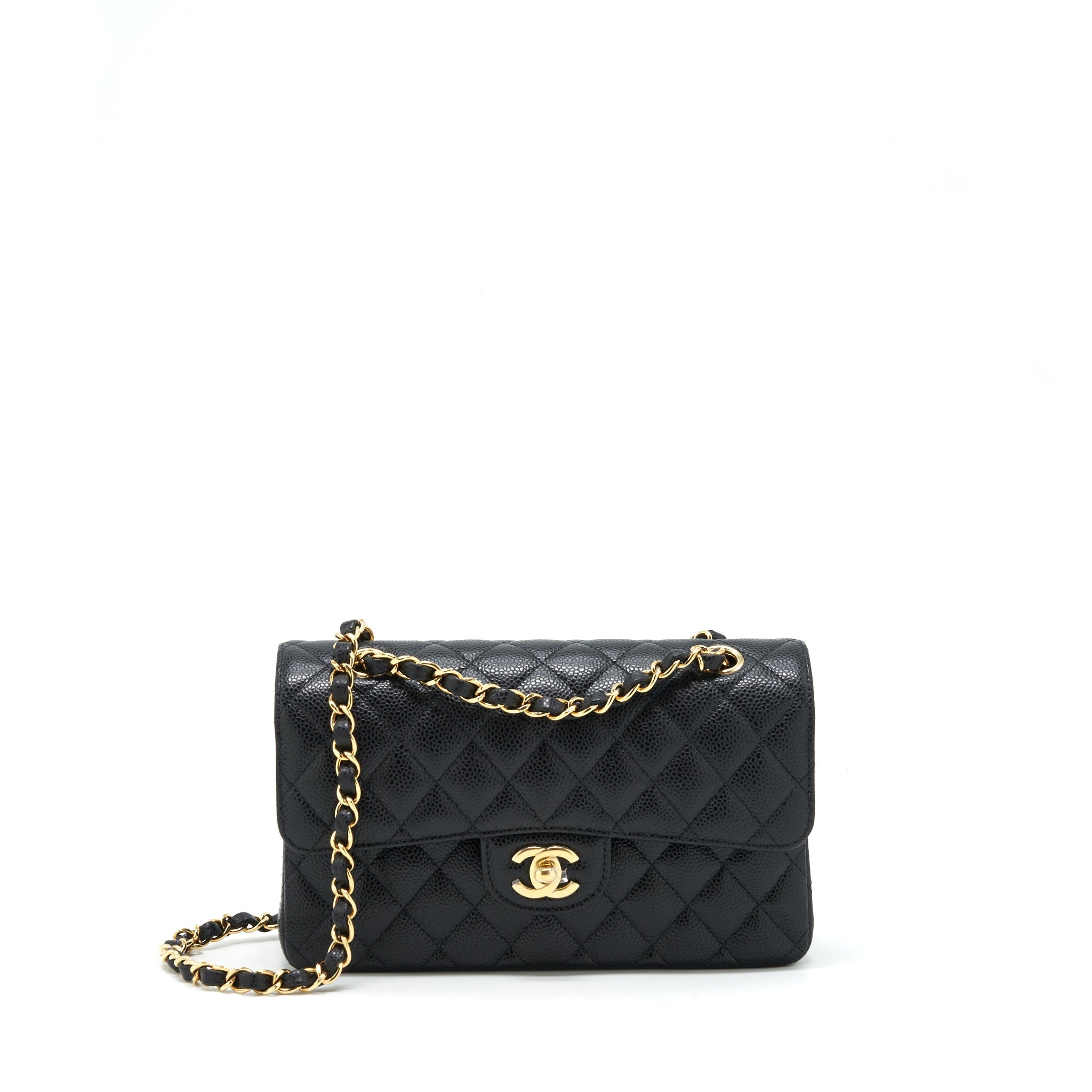 Chanel Small Classic Double Flap Bag Caviar Black