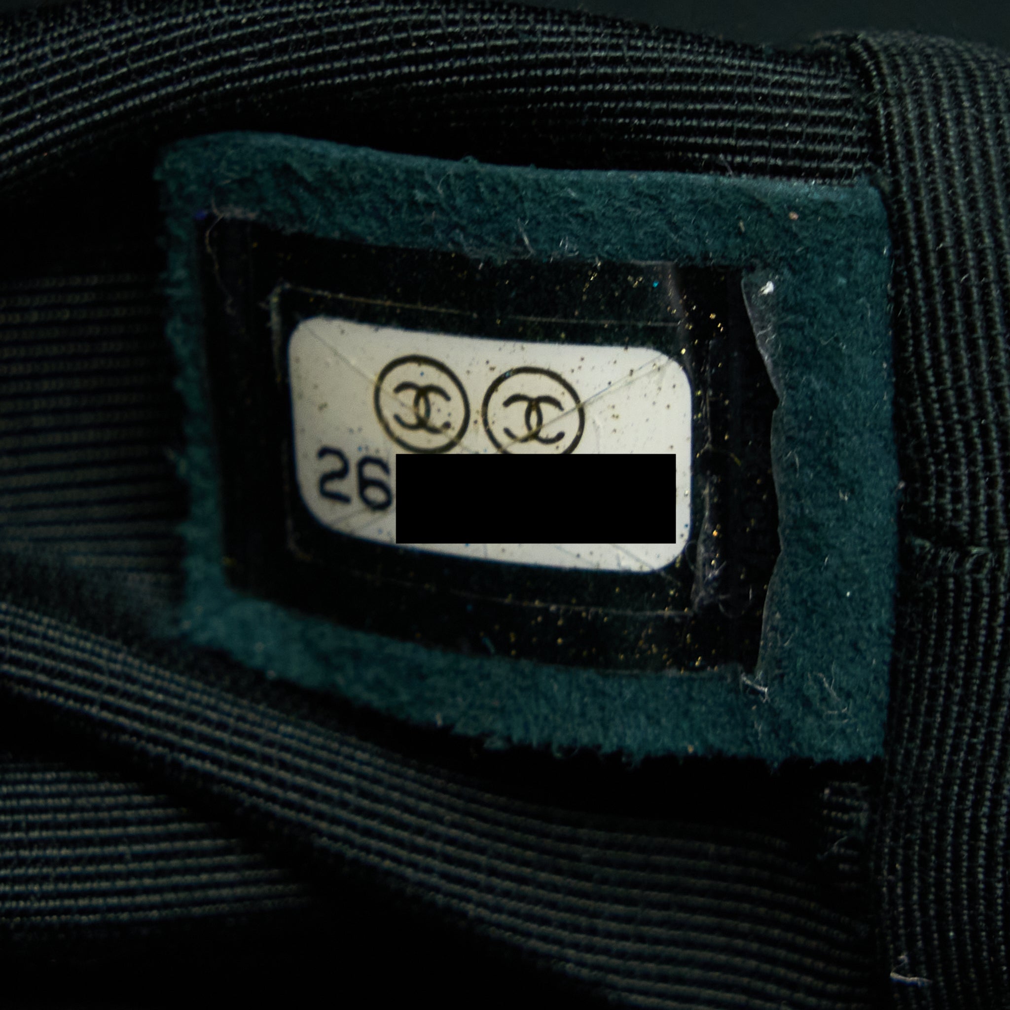 Chanel Chevron Hampton Flap Bag Aged Calfskin Dark Green