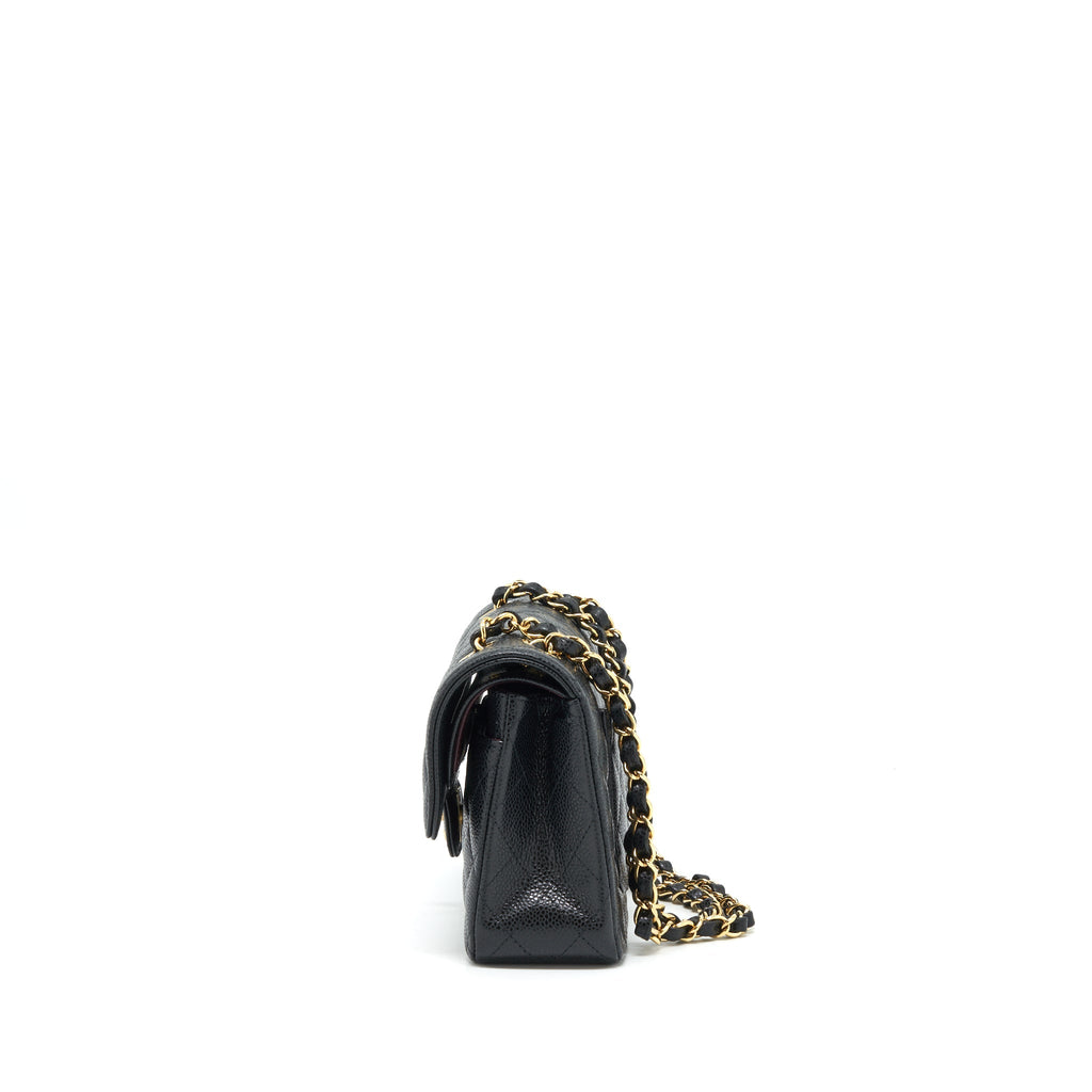 Chanel Small Classic Double Flap Bag Caviar Black
