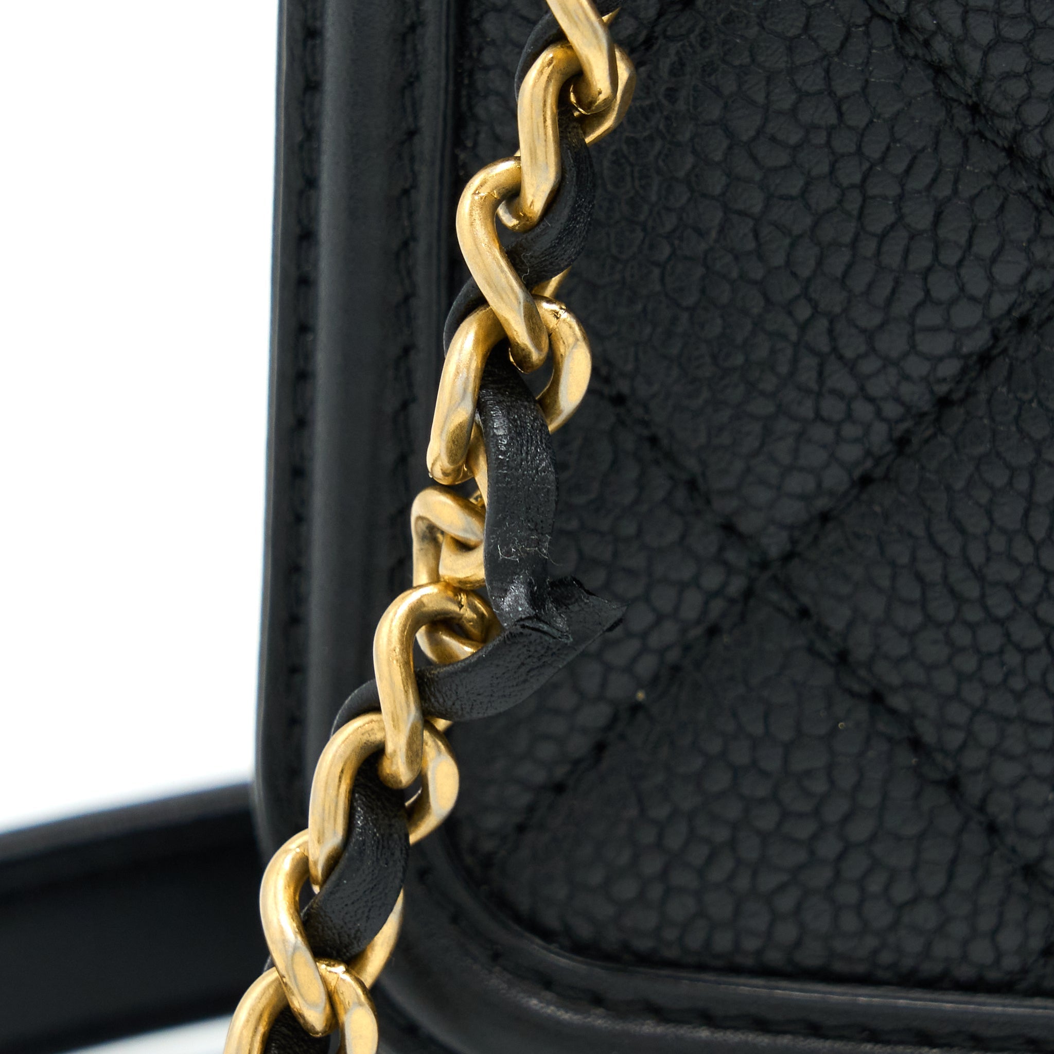 Chanel Filigree Flap Bag Caviar Black