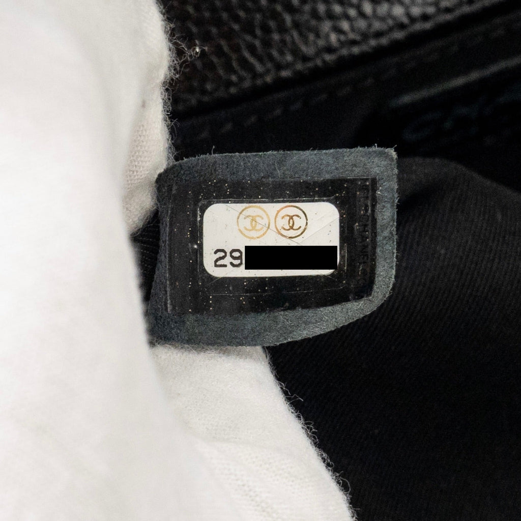 Chanel Chevron Medium Boy Bag caviar black