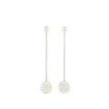 Chanel Drop Ball Crystal Earrings