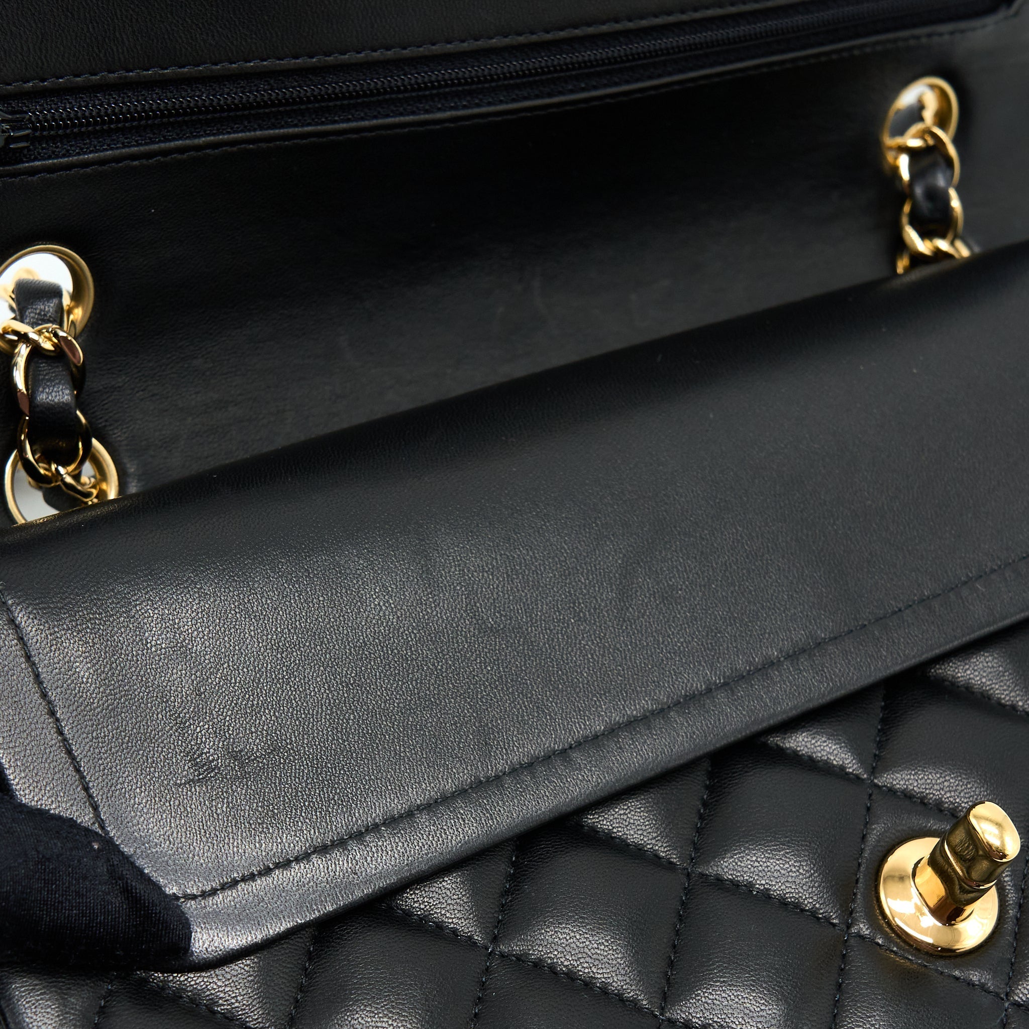 Chanel Classic Double Flap Bag Lambskin Black