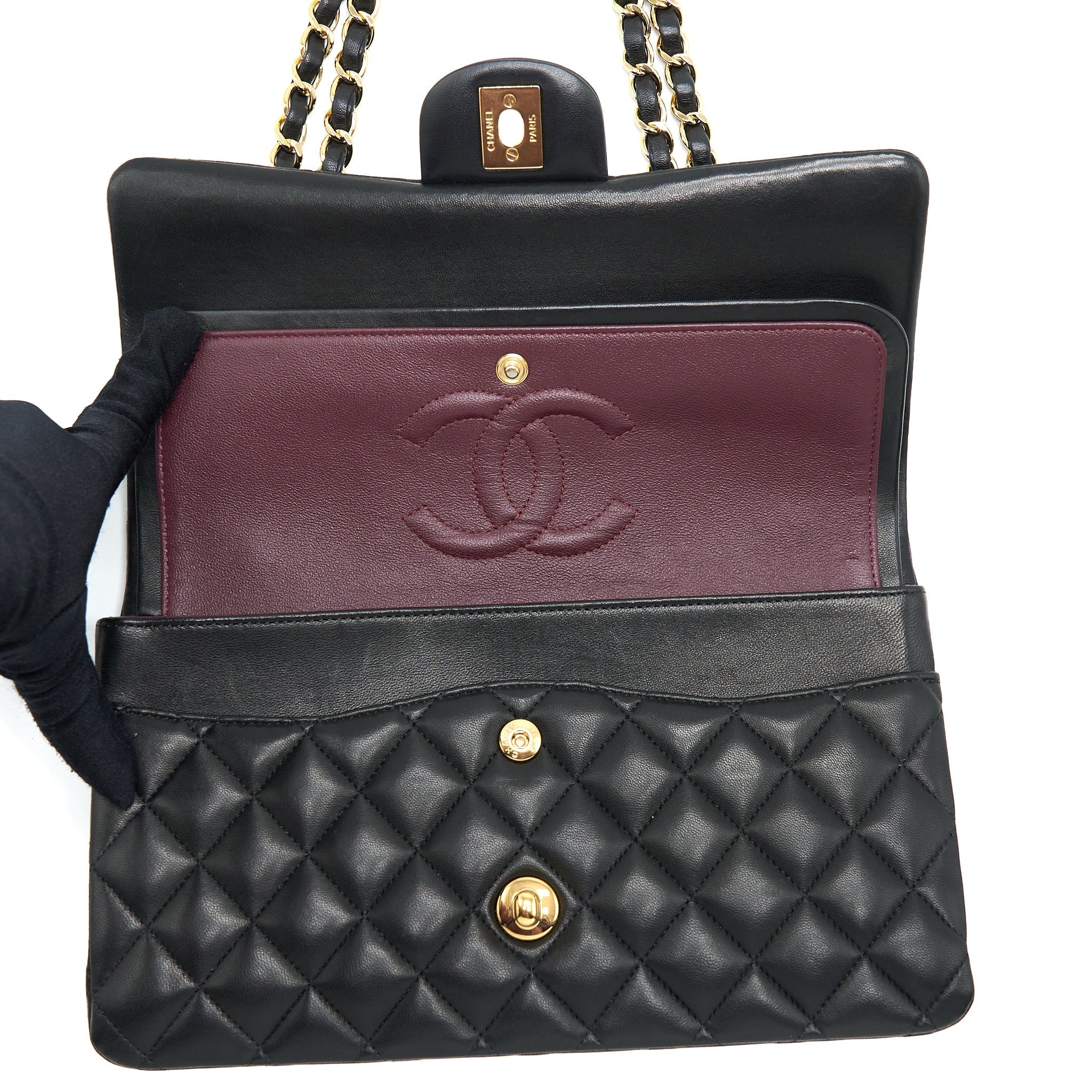 Chanel Classic Double Flap Bag Lambskin Black