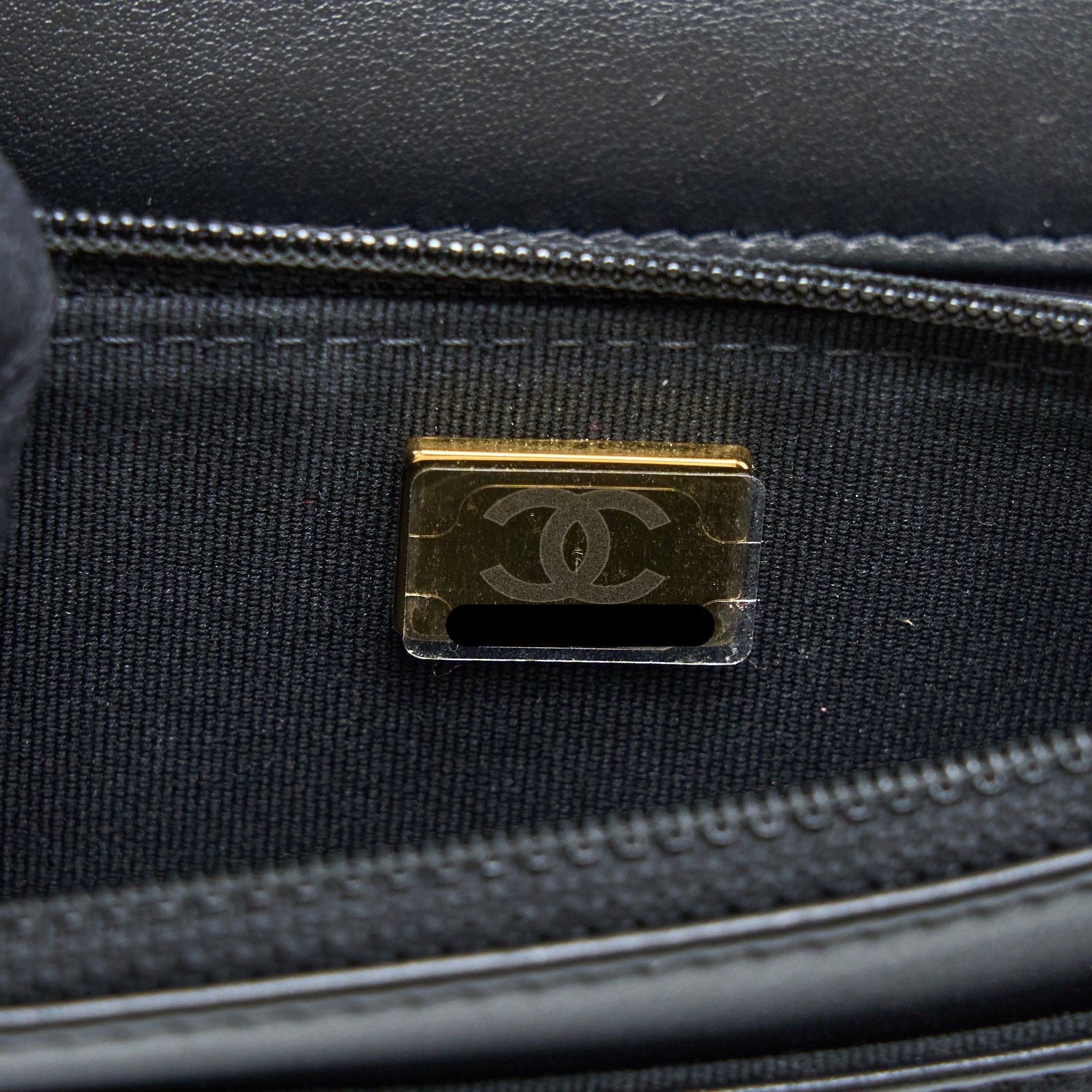 Chanel Boy Wallet on Chain Caviar Black  (Microchip)