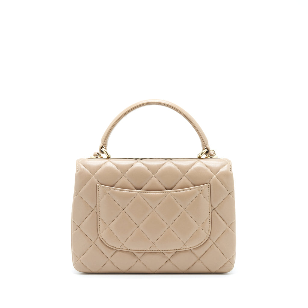 Chanel Trendy CC Flap Bag Lambskin Beige L