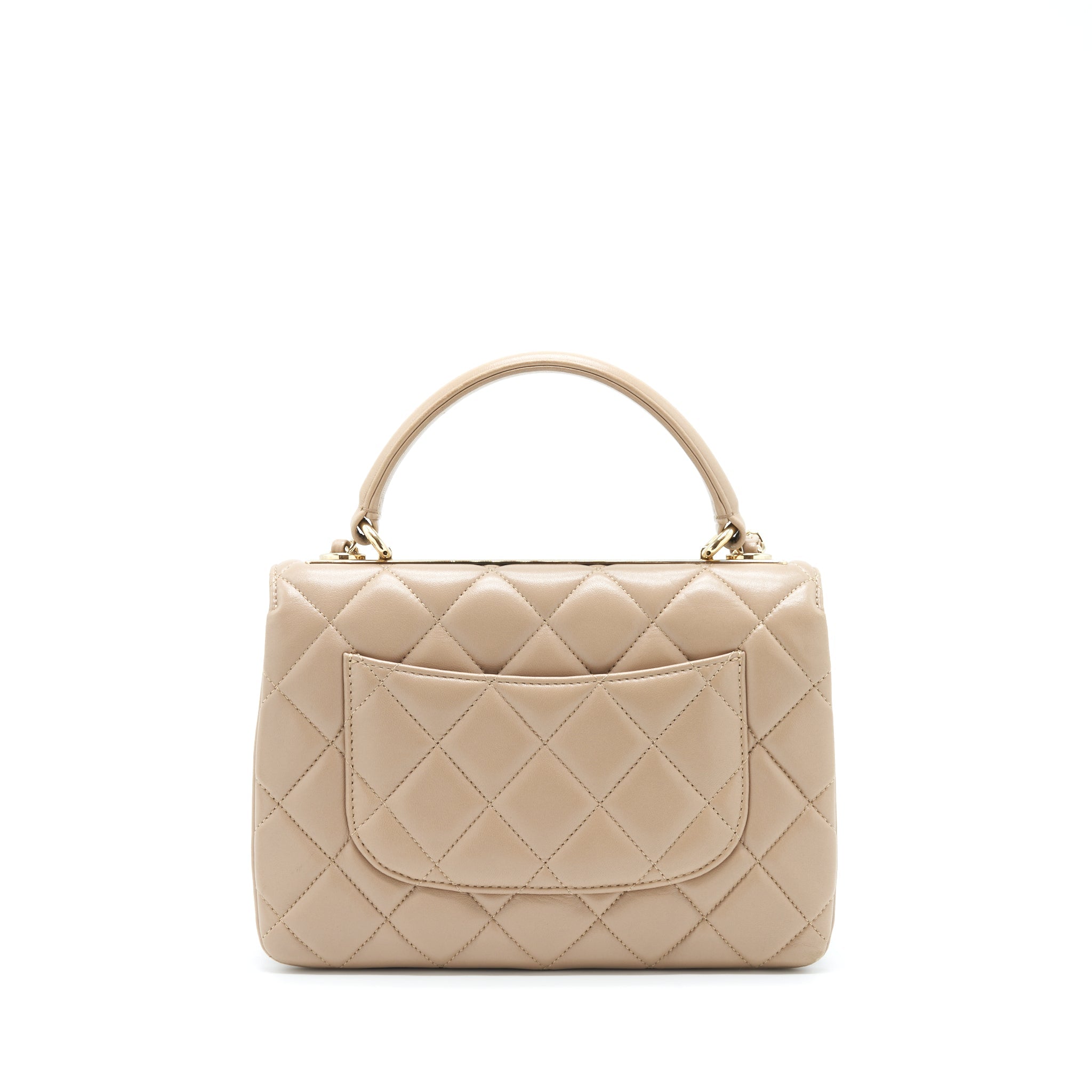 Chanel Trendy CC Flap Bag Lambskin Beige L