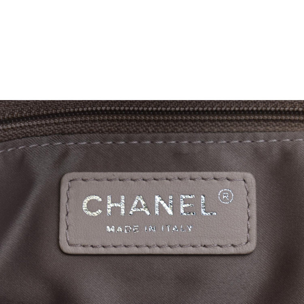 CHANEL CC Quilted Lambskin Leather Shopping Tote Bag Light Pink