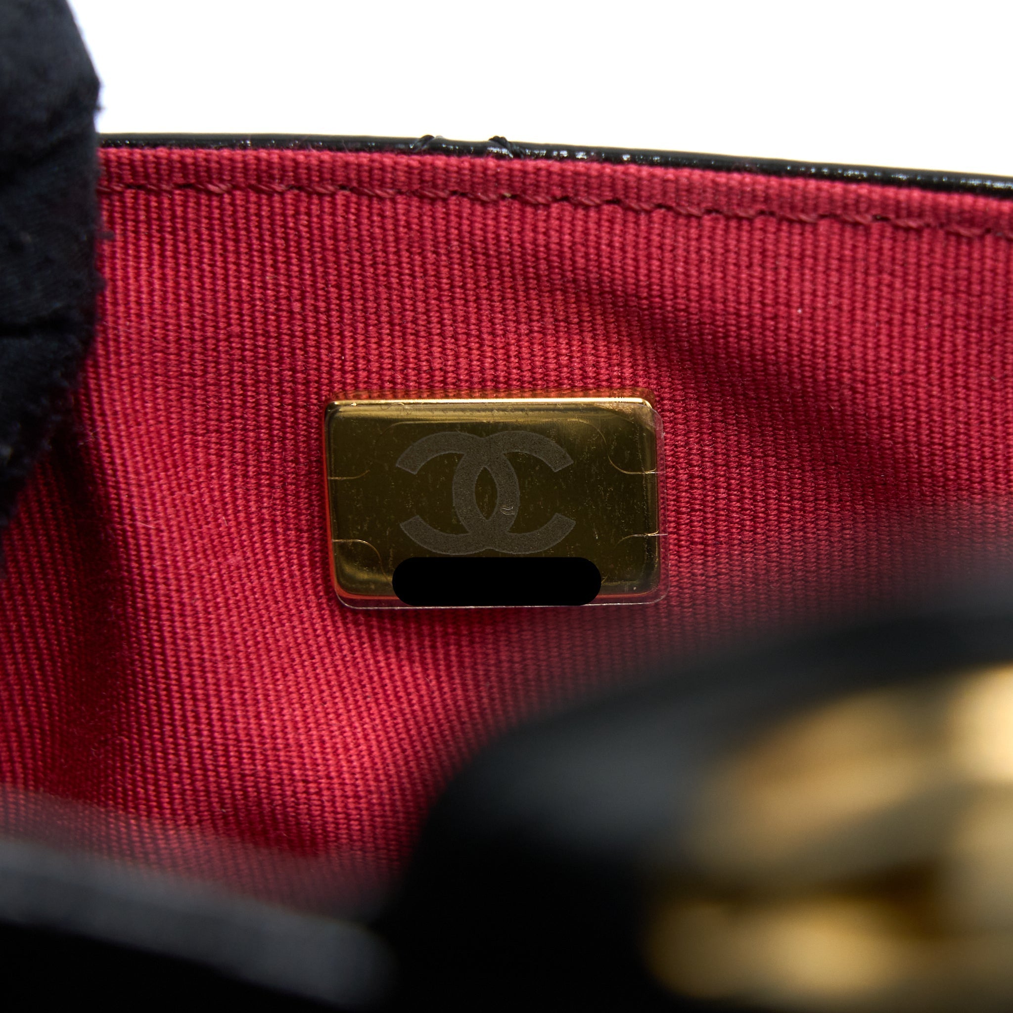 Chanel 23C Hobo Bag Shiny Calfskin Black Brushed (Microchip)