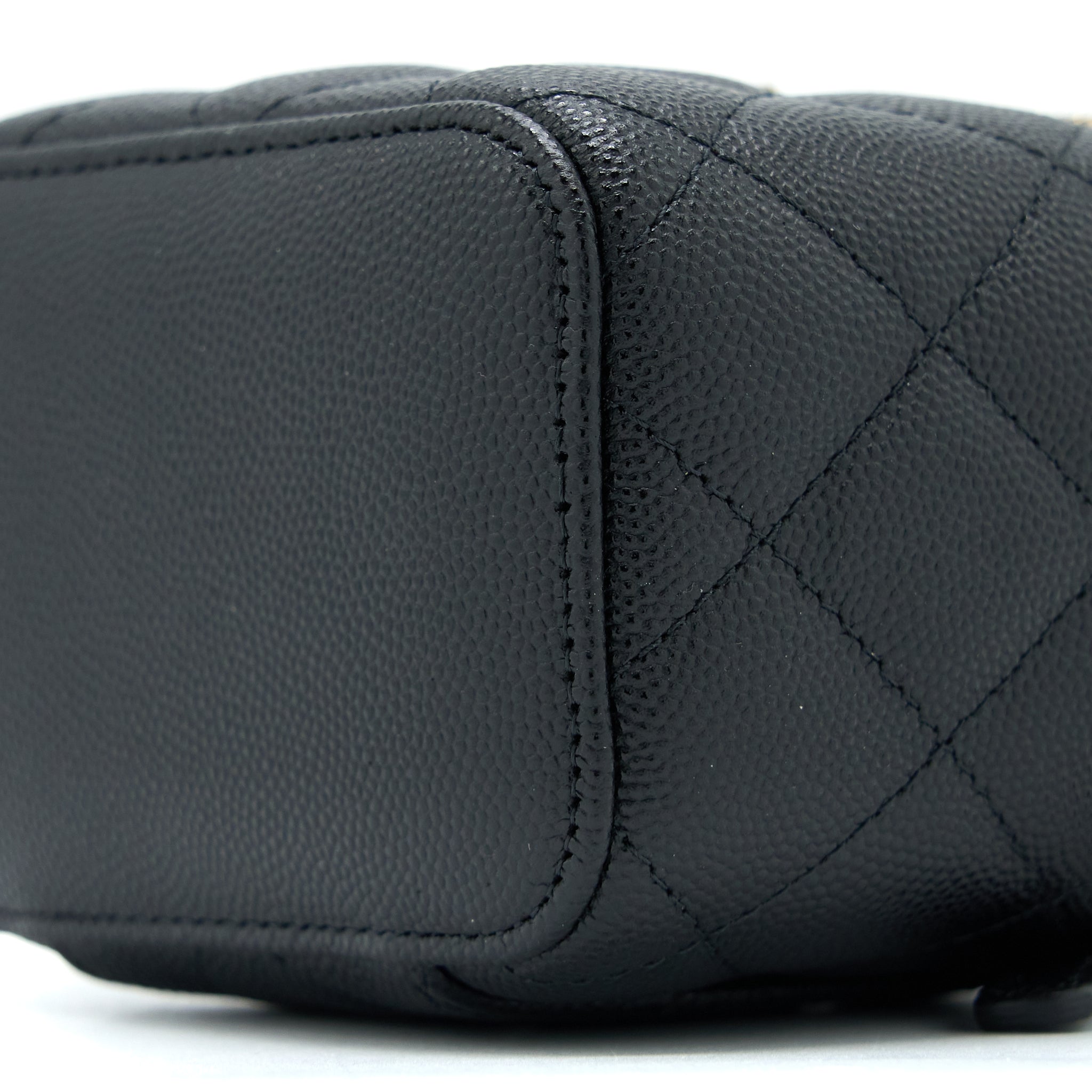 Chanel Mini Square Vanity Case Caviar Black L