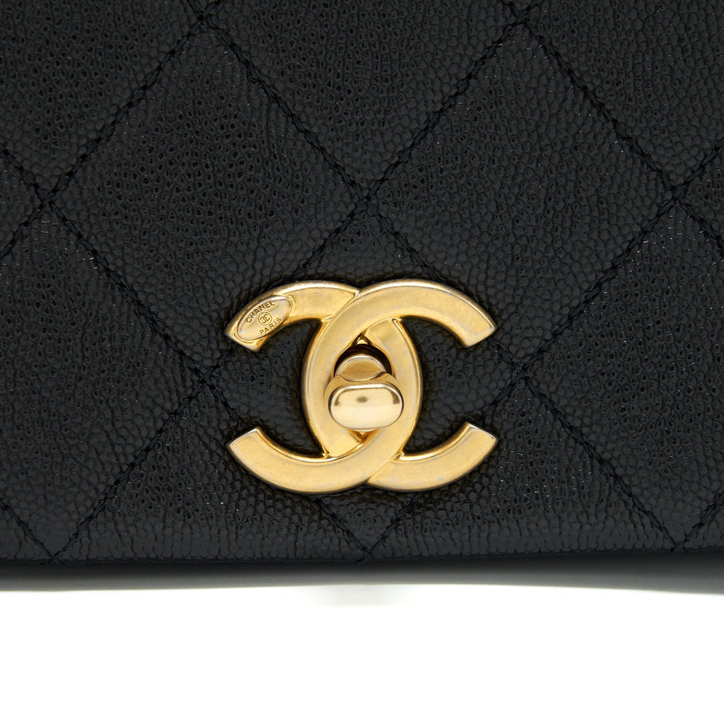 Chanel Seasonal Flap Bag Caviar Black